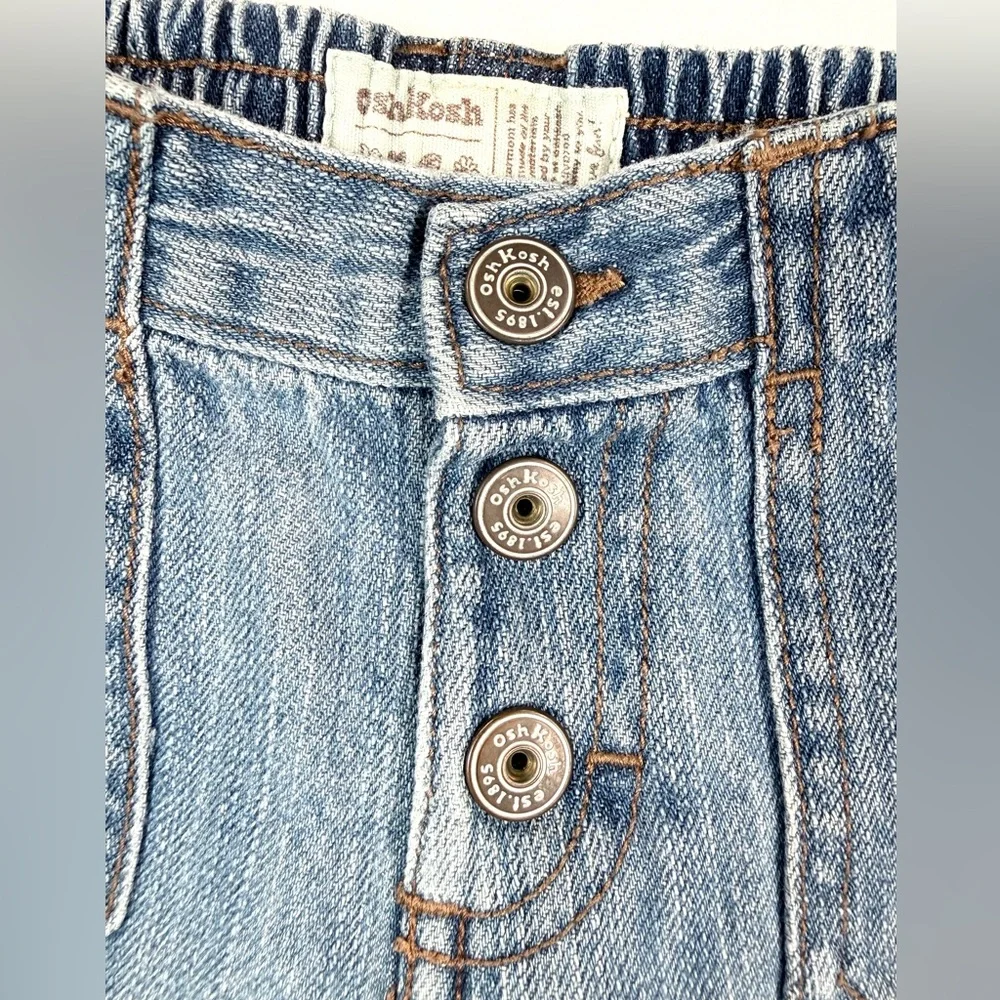 VINTAGE OSHKOSH BGOSH Toddler Girl Jeans Floral 18M Cottagecore‎ 90s Y2K Classic